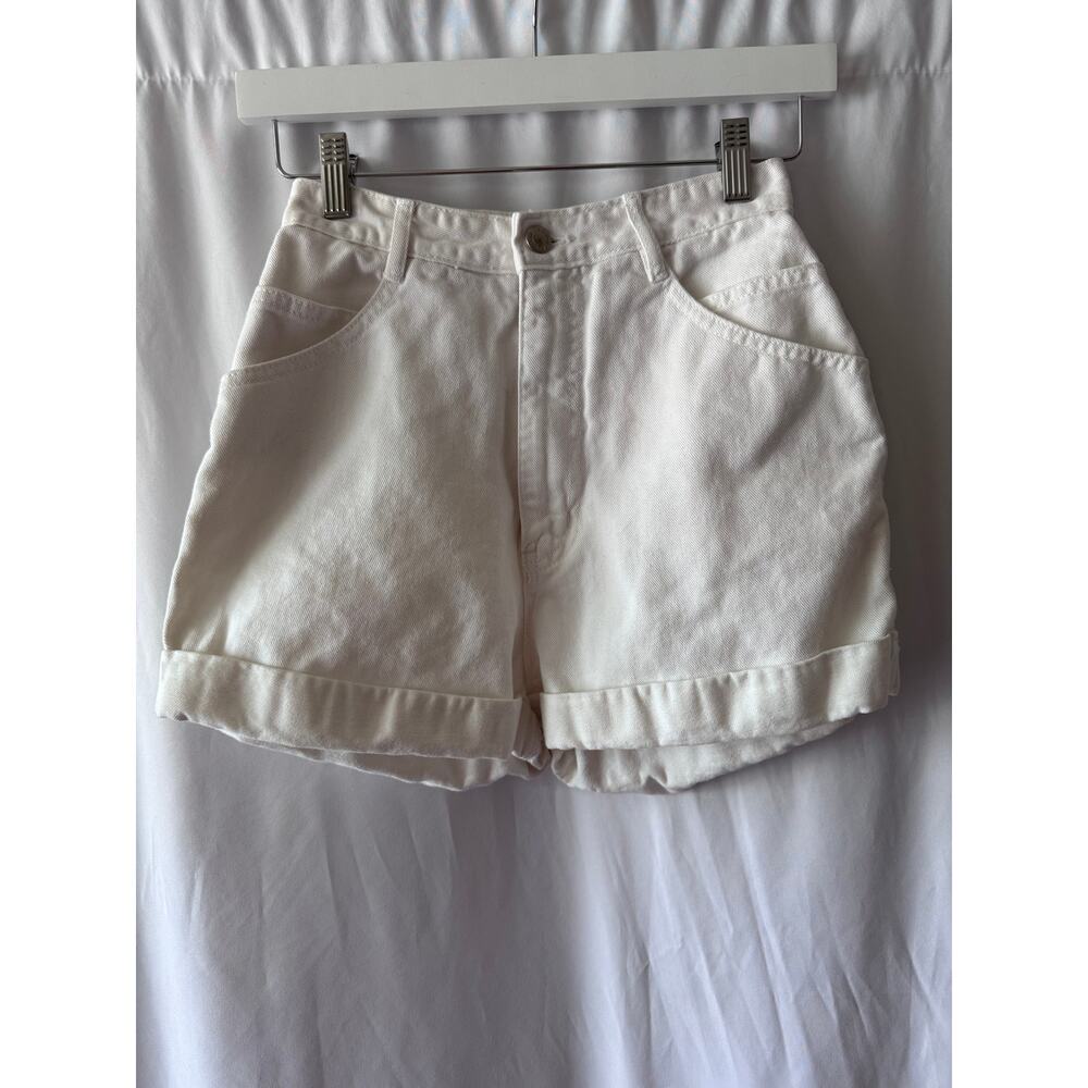 London London White Denim Shorts F3 (US 0-2) Waist 25